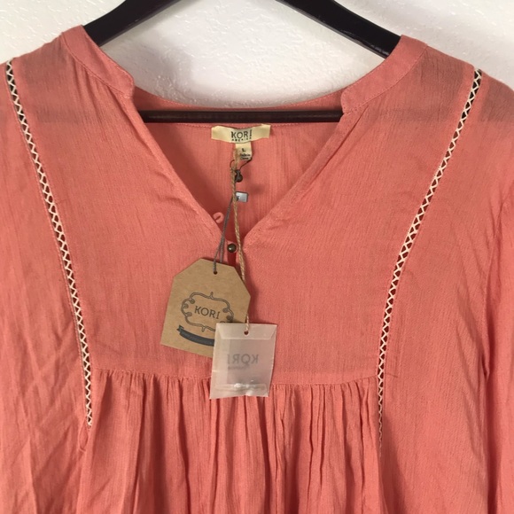 Kori America | Boho Balloon Sleeve Dress - Picture 3 of 12